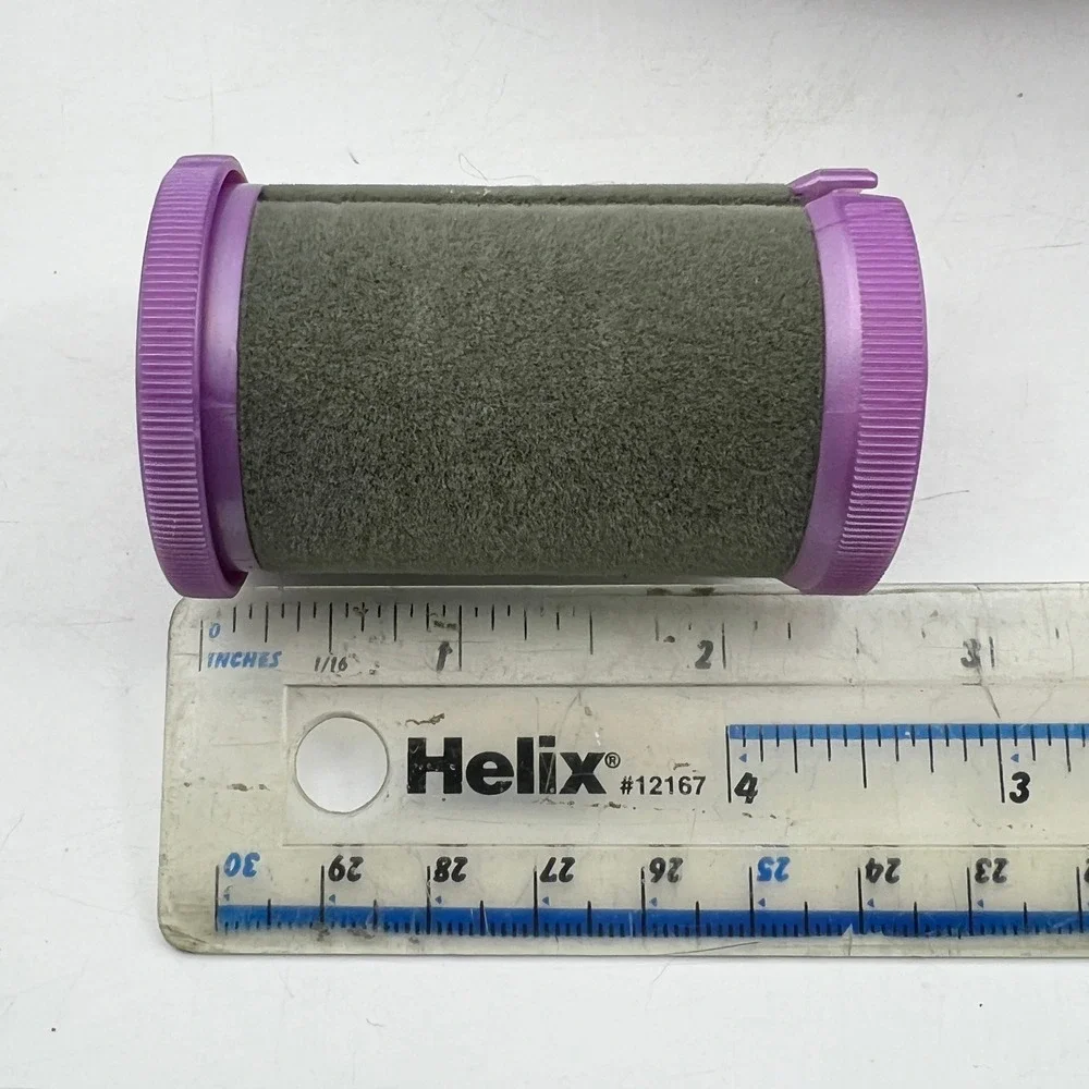 Conair Ion Shine Hair Setter 12 Flocked Rollers Purple Silver Electric HS100